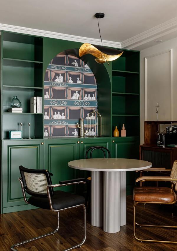 80㎡濃郁復古風婚房，不動硬裝，以軟裝設計實現屋主心中所求