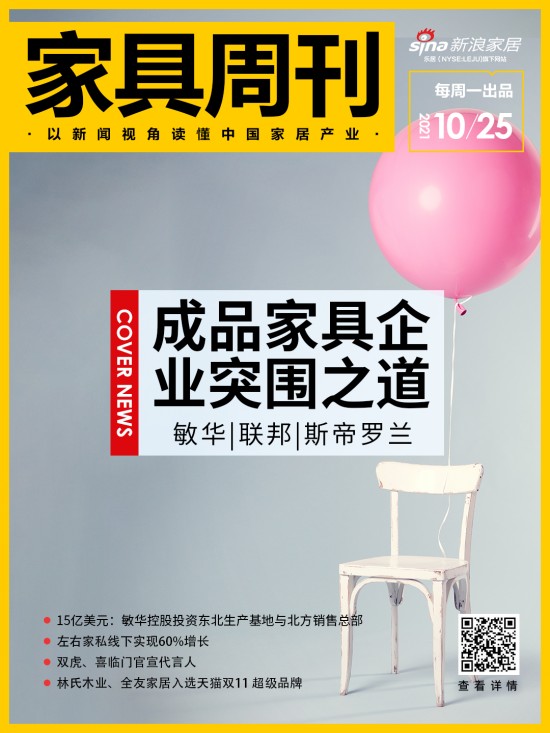 傢俱週刊｜成品傢俱突圍有道；軟體三巨頭新動向；喜臨門雙虎官宣代言人