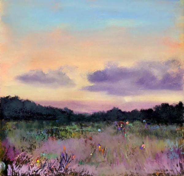 比利時女畫家伊芙&CenterDot;米勒粉彩畫中的天空之美，風景中最具情感