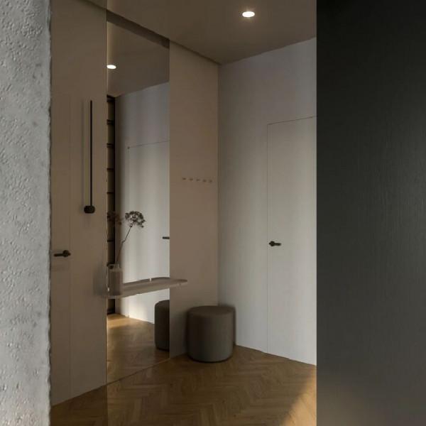 55㎡黑白灰小公寓設計，實用及美學並重的全新空間