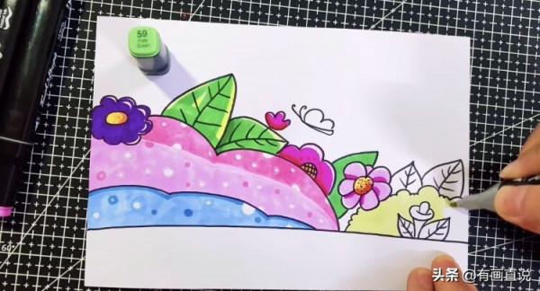 創意兒童畫:分享三款萬能背景畫法,卡通簡筆畫風格,收藏備用 創意兒童畫:分享三款萬能背景畫法,卡通簡筆畫風格,收藏備用