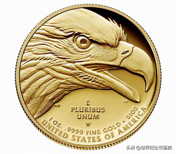 美國自由 2021 年高浮雕金幣