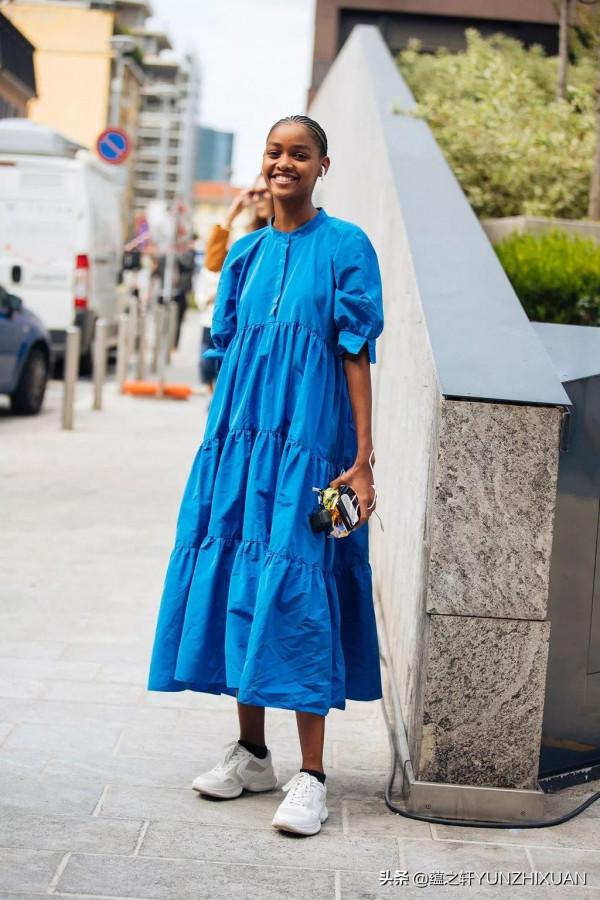 秋冬穿藍色也太好看了吧