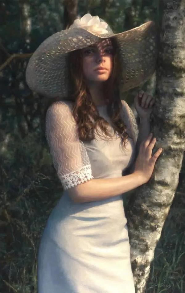 畫家的模特兒和畫像同框你見過嗎？