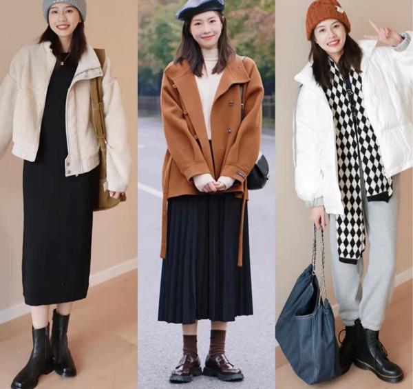 呢大衣+短靴，呢大衣+長筒靴，才是小個子該借鑑的入冬時尚搭法