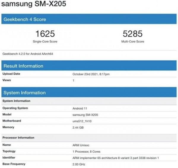 是這款平板！Galaxy Tab A8 2021現身GeekBench