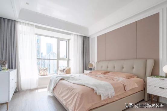 122平的美式風三房，不規則的格局，但顏值很高