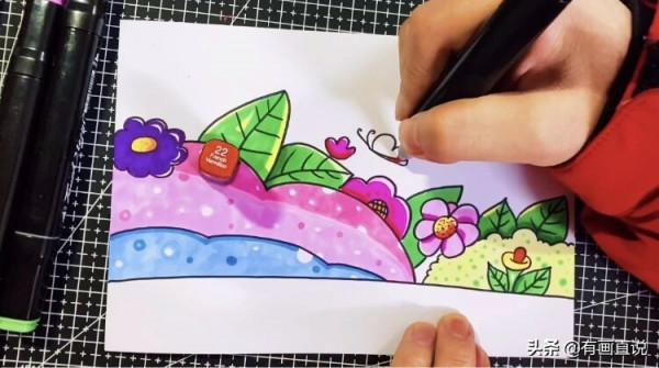 創意兒童畫:分享三款萬能背景畫法,卡通簡筆畫風格,收藏備用 創意兒童畫:分享三款萬能背景畫法,卡通簡筆畫風格,收藏備用