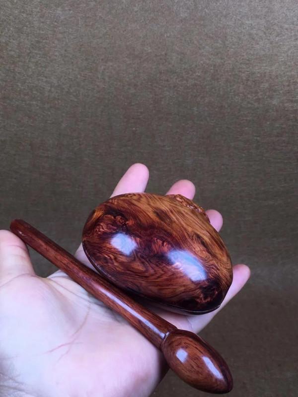 這，算不算傳家寶？海南黃花梨木魚一件