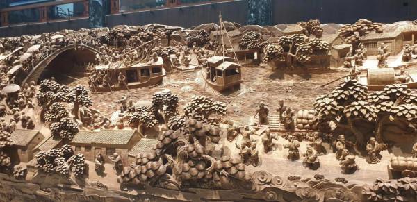 絕世木雕,清明山河圖 絕世木雕,清明山河圖