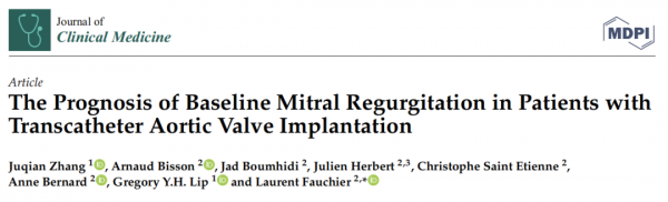 二尖瓣反流會影響TAVI患者的預後嗎? 二尖瓣反流會影響TAVI患者的預後嗎?