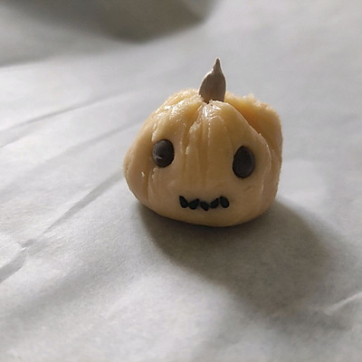 萬聖節的南瓜～免打發曲奇餅乾