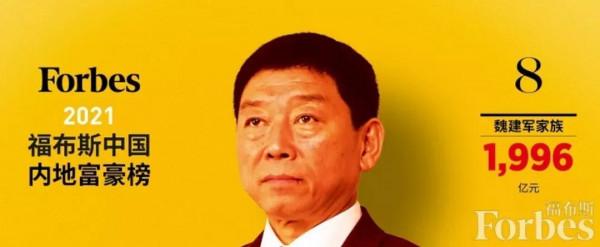 農夫山泉鍾睒睒成為中國首富 2021中國富豪榜公佈