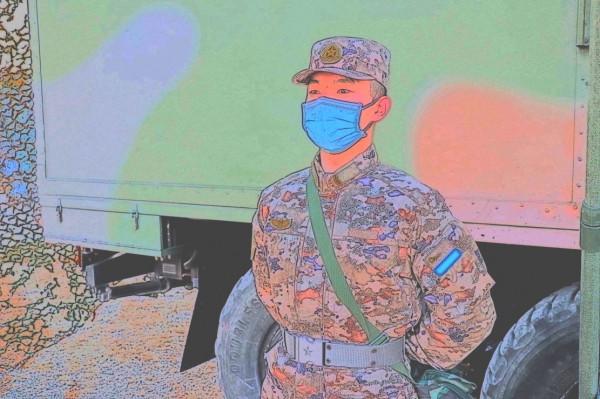 這是屬於空軍通訊兵的新年度開訓水彩照