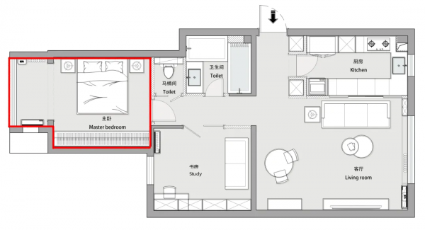73㎡另類法式豪宅:廚房可以看電視,馬桶上面能洗手? 73㎡另類法式豪宅:廚房可以看電視,馬桶上面能洗手?