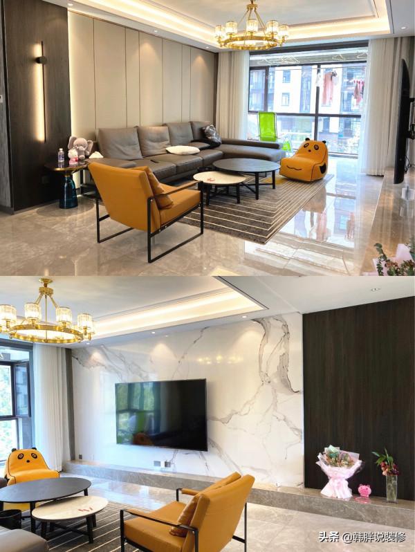 130㎡通風結束，曬曬砸了40萬的效果，輕奢大氣檔次感十足