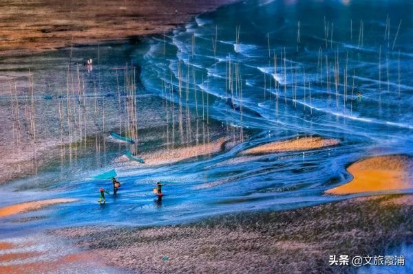 闖入霞浦油畫世界，看落日灘塗