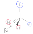 傘形式,鋸架(投影)式,Newman投影式,Fischer投影式 傘形式,鋸架(投影)式,Newman投影式,Fischer投影式
