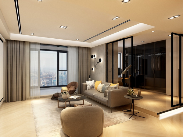 145㎡現代原木風，時尚簡約的家居空間