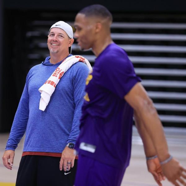 備戰新賽季！湖人助教潘佩西曬與威少訓練照