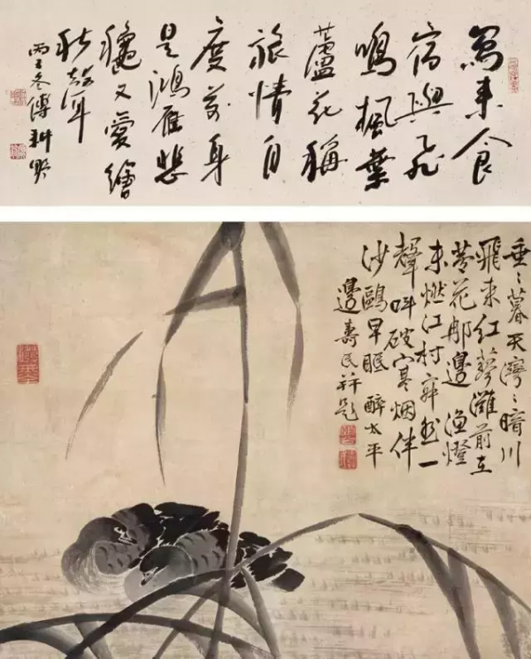 他的潑墨蘆雁,出神入化 他的潑墨蘆雁,出神入化