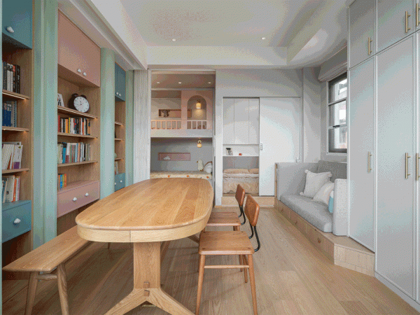 二胎夫妻放棄豪宅,一家6口住55平老房,女主人還有瑜伽房 二胎夫妻放棄豪宅,一家6口住55平老房,女主人還有瑜伽房