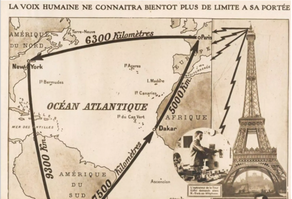 把巴黎埃菲爾鐵塔變成了法國廣播電臺、電視臺天線塔已有100年了