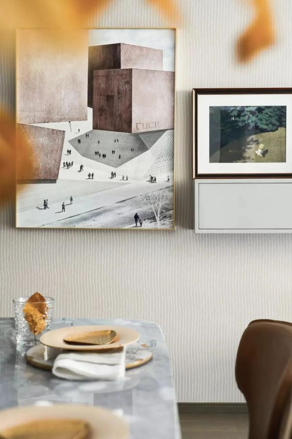 129㎡現代輕奢，自然舒適的中性色，華麗精緻的檔次