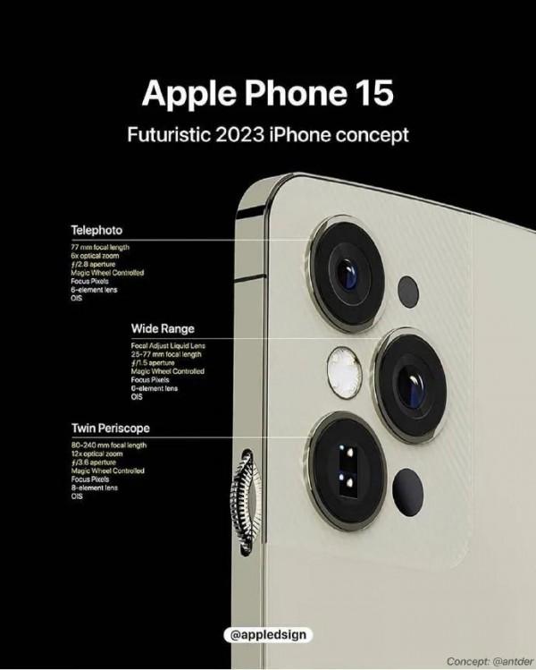 iPhone15 Pro概念圖來了,就想問一句,那個轉輪是幹啥的? iPhone15 Pro概念圖來了,就想問一句,那個轉輪是幹啥的?