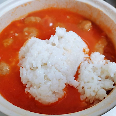 #一學就會快手菜#輔食.茄汁蓮藕圓子燜飯