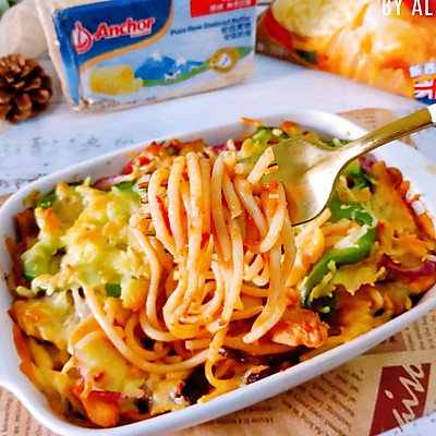 #安佳佳倍容易聖誕季#芝士茄汁雞肉焗意麵