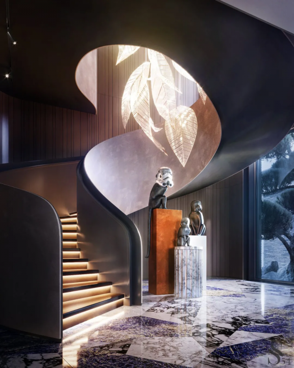 900㎡，大膽的奢華風