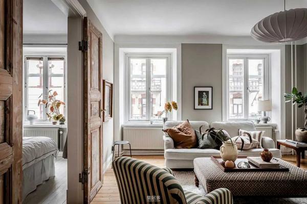將復古空間轉換為時尚舒適現代瑞典公寓(70平方米) 將復古空間轉換為時尚舒適現代瑞典公寓(70平方米)
