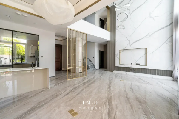 揭秘450㎡別墅的高階蛻變,上下6層客廳挑高6.4m,高階大氣很耐看 揭秘450㎡別墅的高階蛻變,上下6層客廳挑高6.4m,高階大氣很耐看