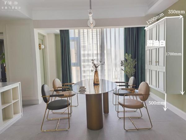 若是再裝餐邊櫃，一定要上不到頂，下不著地，“不接地氣”更好用