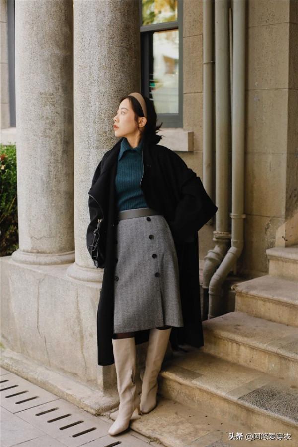 大衣+裙子，今冬最洋氣顯瘦的穿法都在這裡了！照著穿誰美誰知道