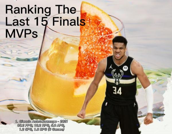 美媒列出了過去15年的總決賽MVP資料，並按實力給他們排名