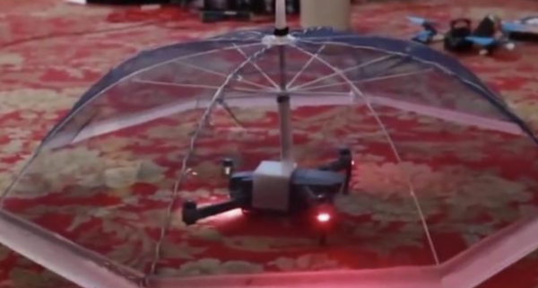 日本發明無人機雨傘，從此解放雙手，人工智慧改變生活