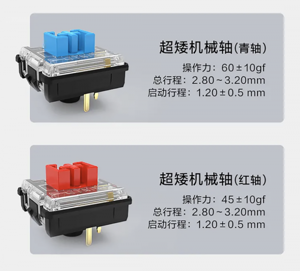 主打輕薄、便攜！雷神璃月KC3094雙模機械鍵盤