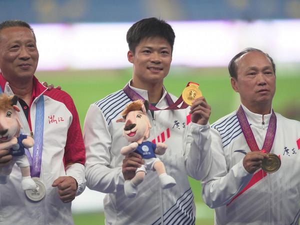 圓夢全運 蘇炳添展現蘇式笑容