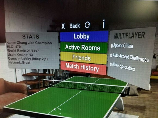 《Eleven Table Tennis》獲得元頭像支援，目前處於測試階段