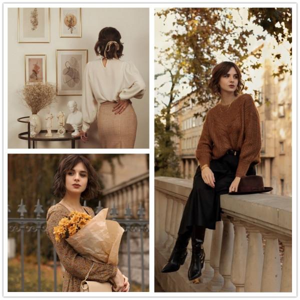 這樣穿才有浪漫復古的風格，優雅貴氣的姿態