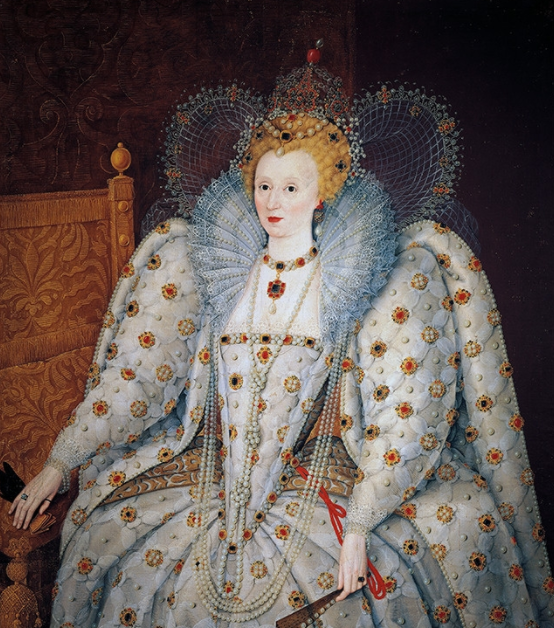 伊麗莎白一世25歲登基，為保住青春一輩子戴假髮抹鉛粉，69歲去世