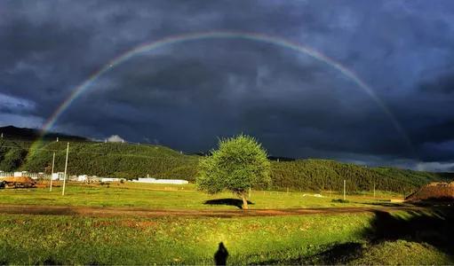 彩虹下的美景 彩虹下的美景