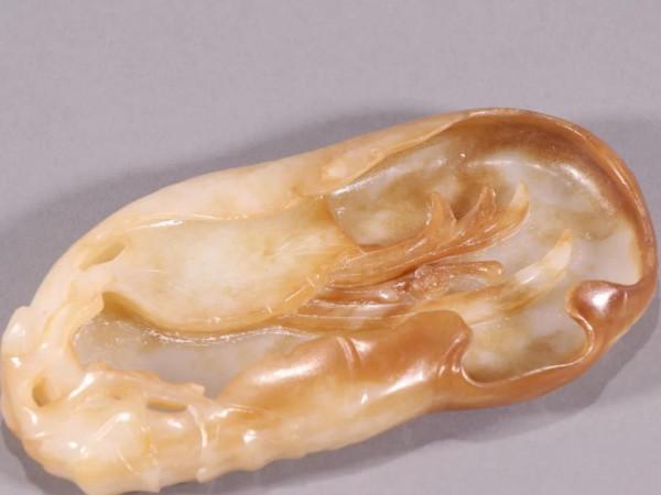 清代：和田籽料雕人物故事玉碗