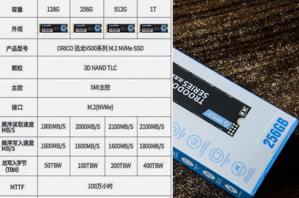 可以飆到2000GB/S的固態硬碟：ORICO 迅龍SSD