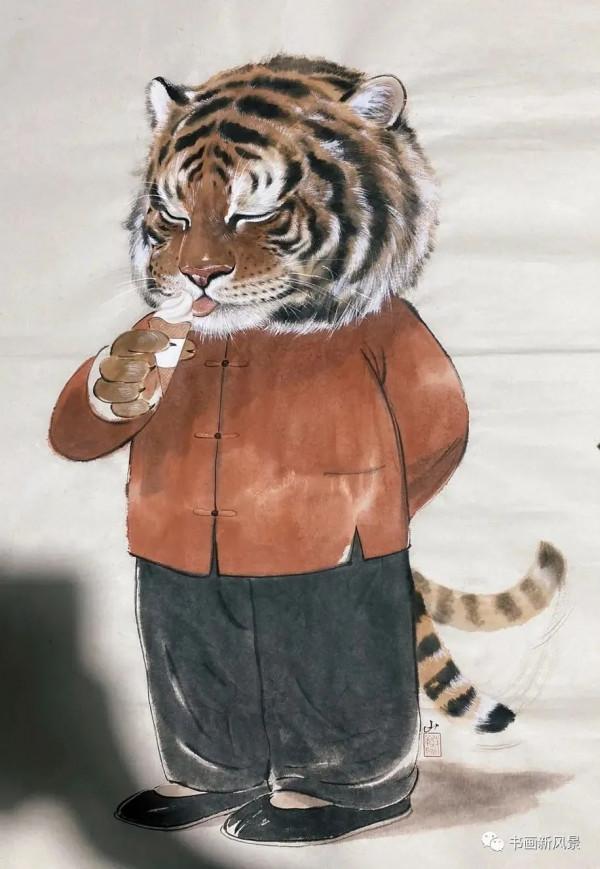 虎年虎畫：萌虎的幸福生活