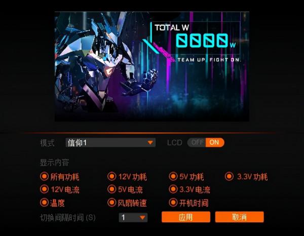 螢幕酷炫,用料誇張,適合高階玩家、技嘉鉑金雕1200W白金牌電源 螢幕酷炫,用料誇張,適合高階玩家、技嘉鉑金雕1200W白金牌電源