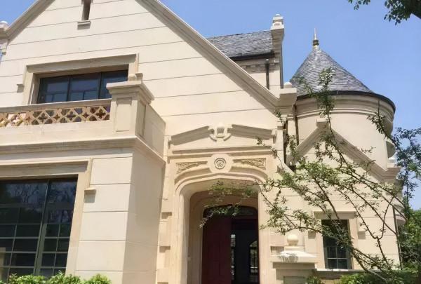 石材別墅外牆實景案例，耐用又美觀