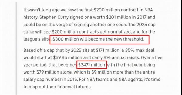 詹姆斯杜蘭特靠邊了!NBA第一天價合同要來了,東契奇吹揚有福了 詹姆斯杜蘭特靠邊了!NBA第一天價合同要來了,東契奇吹揚有福了